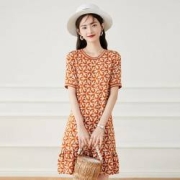 31日10点：LOUIS YAO 白鹿语 女士花纹连衣裙 WYU22825
