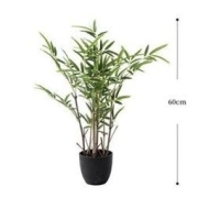 花道夫园艺 仿真竹子落地植物装饰盆景 60cm含黑胶盆