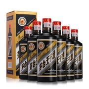 茅台王子酒 黑金王子酒 53度 500ml*6瓶 酱香型高度白酒 酒水 整箱装