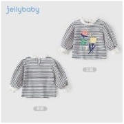 jellybaby 杰里贝比 女童秋款卫衣小童秋季衣服宝宝上衣春秋洋气童装儿童秋装