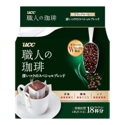 悠诗诗（UCC）滴滤挂耳式职人咖啡粉(深厚浓郁) 7g*18p/袋 日本进口
