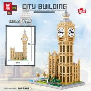 哲高 积木拼装玩具东方明珠环球金融大厦城市风景线建筑高难度拼插微颗粒儿童礼物 大本钟-3466颗粒-LZ8190