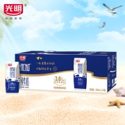 光明 优加纯牛奶200ml*24盒 钻石装（3.6g乳蛋白/100ml） （新旧包装随机发货）送礼整箱装礼盒