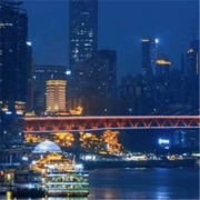 打卡山城滨江夜景！重庆Carls高空江景酒店 西岸江景雅致大床房2晚可拆分