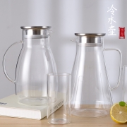冷水壶玻璃家用耐热高温凉白开水杯茶壶套装扎壶大容量冰箱凉水壶