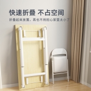 工来工往折叠桌书桌电脑桌台式家用桌子现代简约卧室书房写字桌学习桌笔记桌工作台 双层120*cm*60cm*74cm