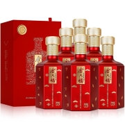 金六福 窖陈12 浓香型白酒 50度 500ml*6瓶 整箱装喜酒婚宴必备中秋送礼
