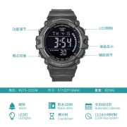 卡西欧（CASIO）手表 数显石英表时尚运动防水学生手表男表 AE-1500WH-8B 圆盘