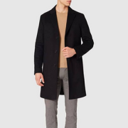 HUGO Hugo Boss 雨果·博斯 Malte2141 男士修身羊毛混纺大衣 50456685