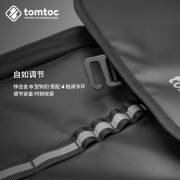 tomtoc 双肩背包男通勤时尚大容量防泼水笔记本电脑包16英寸 曜石黑
