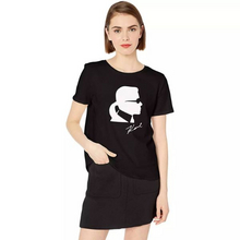 老佛爷同名品牌，Karl Lagerfeld Paris 卡尔·拉格斐 女士棉质短袖T恤 多码