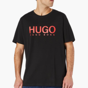 M码！HUGO Hugo Boss 雨果·博斯 Dolive 男士纯棉印花T恤 含税到手200元