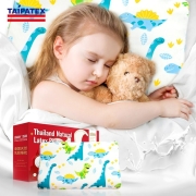 TAIPATEX 儿童乳胶枕 泰国原装进口天然乳胶枕头 93%乳胶含量防螨抑菌卡通幼儿枕恐龙乐园3-6岁