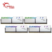芝奇（G.SKILL）128GB(32Gx4)套装 3600频率 DDR4 台式机内存条/皇家戟RGB灯条(花耀银)