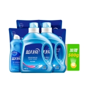 再降价、88vip：蓝月亮 亮白洗衣液6.5kg*2件