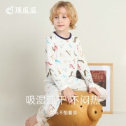 顶瓜瓜 纯棉儿童长袖家居服套装 （100-170cm）多色