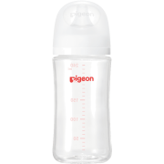 贝亲 自然实感第3代 婴儿玻璃奶瓶 240ml