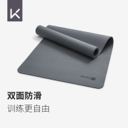 Keep TPE健身垫瑜伽垫183*80cm防滑加长运动垫男女加厚7mm厚 灰色