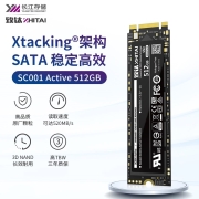 致钛（ZhiTai）长江存储 512GB SSD固态硬盘 M.2接口（SATA总线）SC001 Active系列