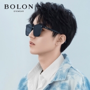 暴龙BOLON太阳镜明星王俊凯同款墨镜男女高清偏光方框眼镜情侣款BL3027 BL3027C10深灰色-高清偏光