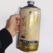 青岛鹿小农 11°P精酿原浆啤酒 2L大桶装