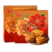 澳丰园 风味月饼礼盒 100g*3个