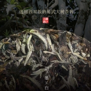 书剑 2018年 墨白 易武大树 月光白茶 357克 云南普洱茶