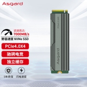 阿斯加特（Asgard）1TB SSD固态硬盘 M.2接口(NVMe协议PCIe 4.0 x4) 五年保固 TLC颗粒 1GB独立缓存