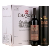 张裕多名利 特选级 赤霞珠干红葡萄酒 750ml*6瓶 整箱圆筒装 国产红酒(新老包装随机发货)