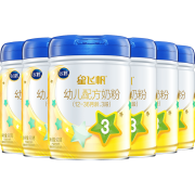 PLUS会员：FIRMUS 飞鹤 星飞帆 幼儿配方奶粉 3段 900克*6罐