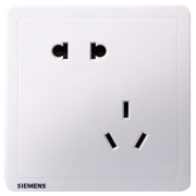 SIEMENS 西门子 致典雅白色 斜五孔插座
