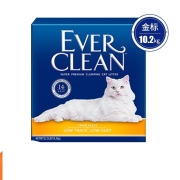 美国蓝标铂钻猫砂EverClean25磅低尘活性炭除臭膨润土净味猫厕所 金标-22.5磅