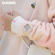 卡西欧（CASIO）手表  七夕礼物BABY-G系列 淡雅裸粉色系 防水LED照明运动女士手表 BA-110CP-4A