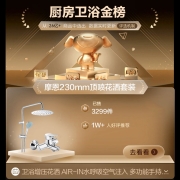 摩恩（MOEN）淋浴花洒套装 花洒淋浴器 空气注入节水增压花洒喷头 多功能手持花洒套装喷头淋浴套装