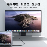 uni MiniDP转HDMI转换线高清雷电转接头苹果Macbook微软Surface笔记本电脑 母口转接头-1080p@60Hz