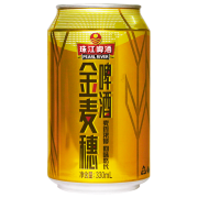 PLUS会员：PEARL RIVER 珠江啤酒 10度 珠江金麦穗啤酒 330ml*24听*4件