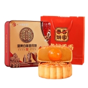 88VIP：金尊 蛋黄白莲蓉月饼 400g 铁罐装礼盒×5件