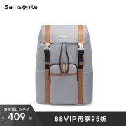 Samsonite/新秀丽双肩包2021新款 时尚拼接休闲背包17寸电脑包TQ6