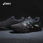 ASICS亚瑟士男鞋网面跑鞋缓震透气运动鞋入门跑步鞋GEL-CONTEND【YH】 黑色/黑色 44