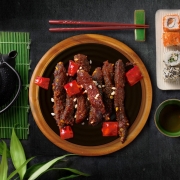 三只松鼠麻辣味蜀香牛肉量贩装/400g 礼盒休闲零食肉干肉脯手撕牛肉