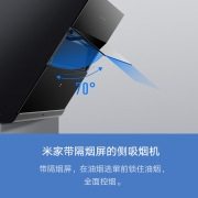 米家 抽油烟机 小米出品 天然气烟灶套装 大吸力 油烟机 APP控制 智能侧吸260-MJ02