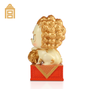 故宫文创 故宫狮-艺术摆件 萌动狮子600年纪念 桌面创意摆件hf 生日礼物故宫博物院教师节礼物 金色威武狮 大款13cm