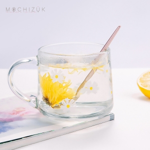 MO 雏菊玻璃水杯 无勺子款