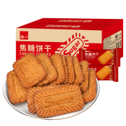 京东极速版：泓一  比利时风味焦糖饼干1000g