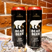 豪铂熊（BearBeer）黑啤酒500ml*24听整箱装 德国进口