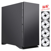先马（SAMA）黑洞X 吸音降噪E-ATX机箱 标配4把14cm风扇、四面树脂吸音棉、0.7mm 钢板、360水冷位、竖装显卡