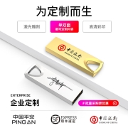 兰科芯 小金刚U盘高速电脑2.0U盘投标迷你可爱车载u盘古风优盘展会礼品会议公司礼品个性刻字LOGO 银 标配版（不含定制） 32G