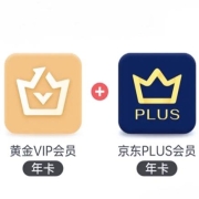 爱奇艺 黄金VIP会员年卡+京东PLUS会员年卡