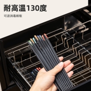 双枪筷子家用一人一筷家庭2021新款防滑防霉耐高温合金筷子高档