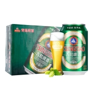 青岛啤酒（Tsingtao）经典330ml*24听（新老包装随机发货） 整箱装